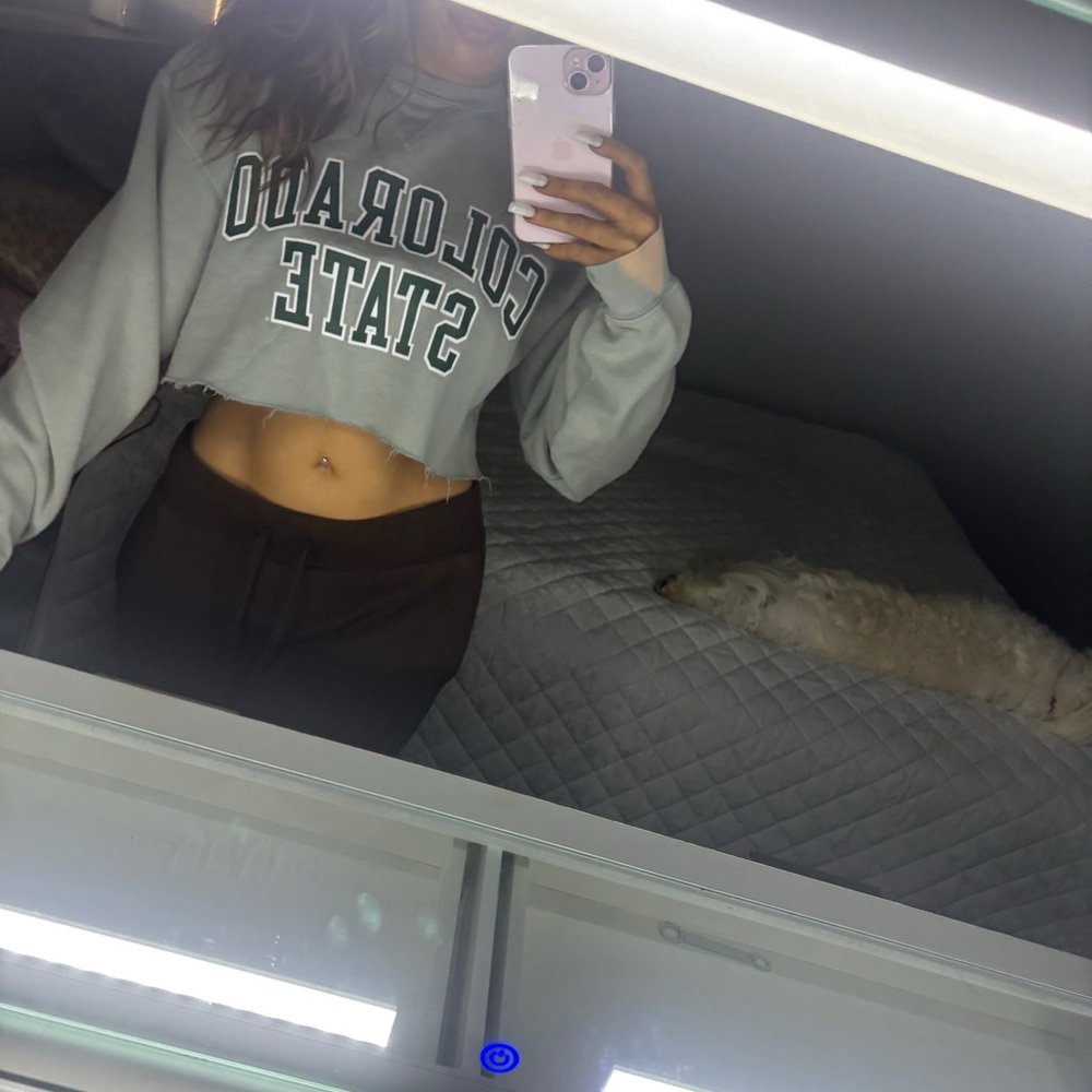 Gear For Sports Green Cropped Colorado Crewneck